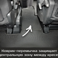 Автомобильные коврики EVA на Citroen SpaceTourer 8 мест, не Long (2016-2024)
