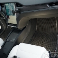 Коврики текстильные на Tesla Model X 6 мест 3 ряда (2015->) 