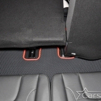 Коврики текстильные на Hyundai Santa Fe IV рестайл 3 ряда (2020->)