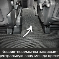 Коврики текстильные на Peugeot Traveller 7 мест, не Long (2016-2024) 
