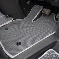 Двухслойные коврики EVA на Toyota Vellfire I пр.руль (2008-2014) 2 ряд - 2 места