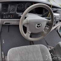Двухслойные коврики EVA на Mazda MPV II 3 ряда (1999-2006)