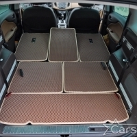 Двухслойные коврики EVA на Opel Zafira С 3 ряда (2011->)