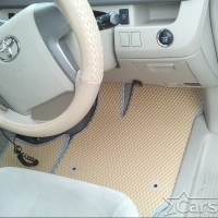 Двухслойные коврики EVA на Toyota Noah-Voxy II пр.руль (2007-2015) Без салазок