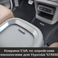 Автомобильные коврики EVA на Hyundai Staria 9 мест (2021->)