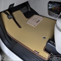 Автомобильные коврики EVA на Dodge Grand Caravan V (2007-2020) 2 ряд: кресла 2+1 без прохода