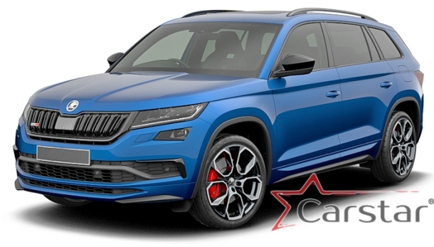 Двухслойные коврики EVA для Skoda Kodiaq I 3 ряда (2016->)