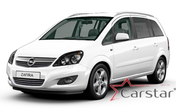 Автомобильные коврики EVA 3D для Opel Zafira B 3 ряда (2005-2014) 